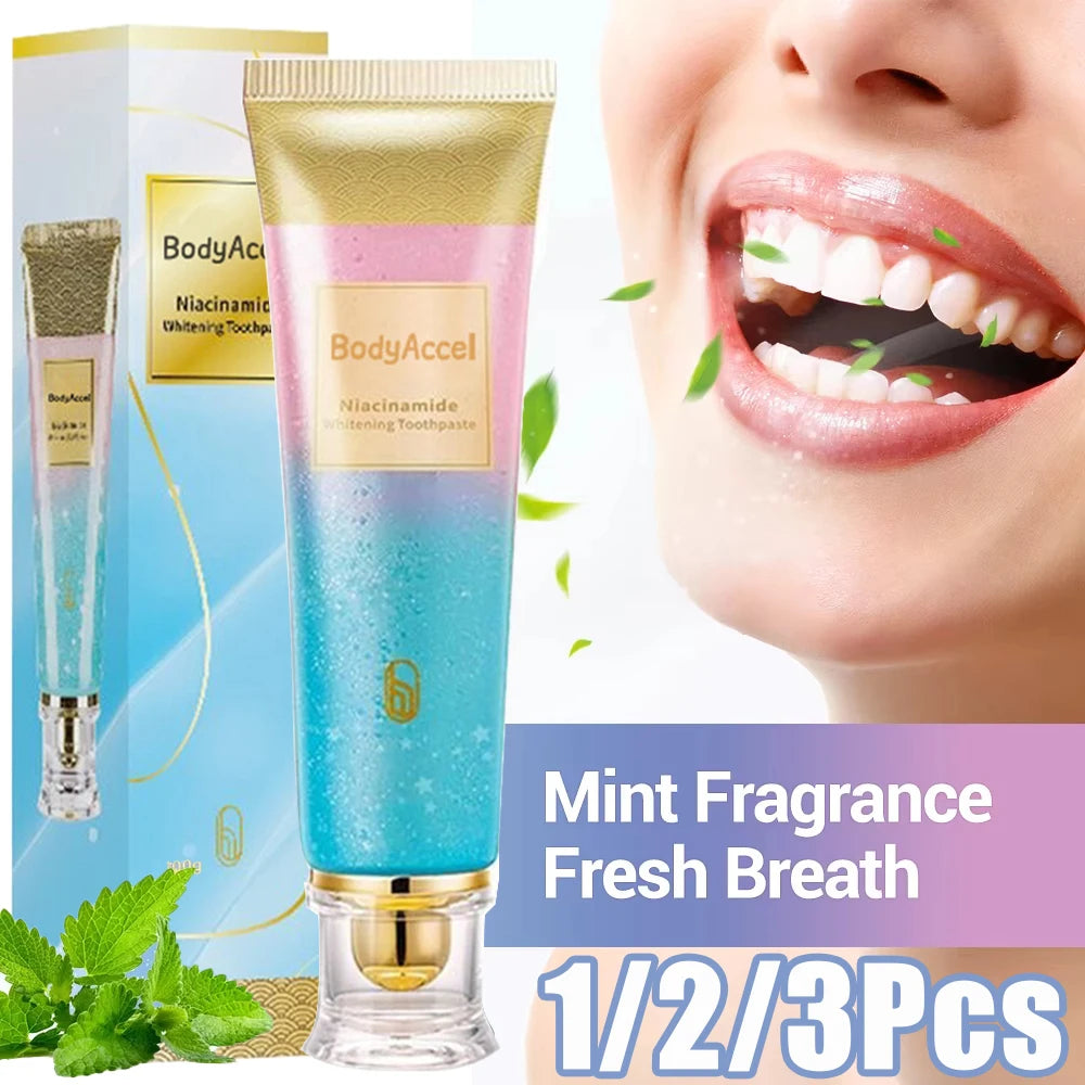 BodyAccel Niacinamide Whitening Toothpaste (3 PACKS)